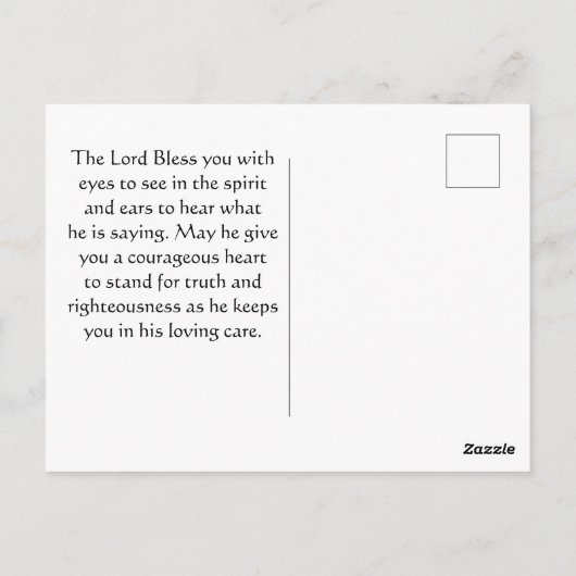 John 16:13 De waarheidsgeest zal u, Ocean leiden Briefkaart (Achterkant)