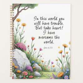 John 16:33 Bijbelvers Afbeelding Poster Planner