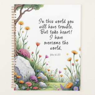 John 16:33 Bijbelvers Afbeelding Poster Planner