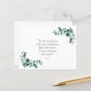 John 16:33 Bijbelversies om u aan te moedigen Briefkaart