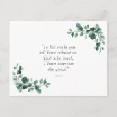 John 16:33 Bijbelversies om u aan te moedigen Briefkaart (Voorkant)