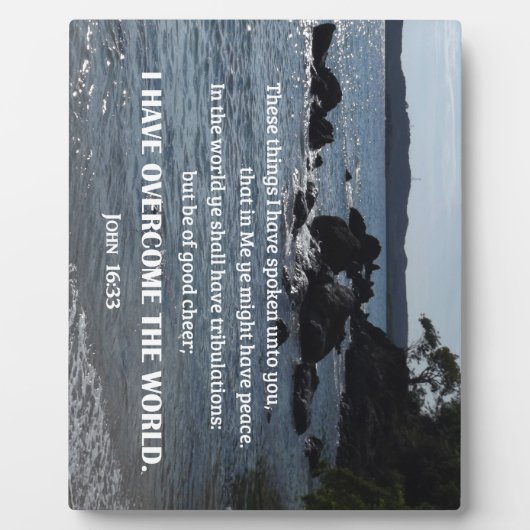 John 16:33 Dat heb ik u gezegd Fotoplaat (Voorkant)