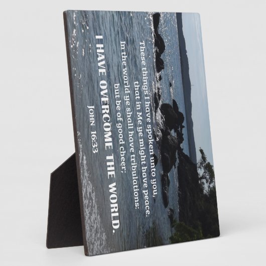 John 16:33 Dat heb ik u gezegd Fotoplaat (Zijkant)