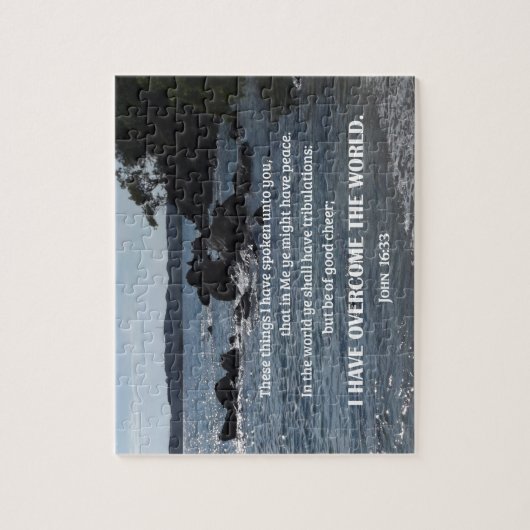 John 16:33 Dat heb ik u gezegd Legpuzzel (Verticaal)