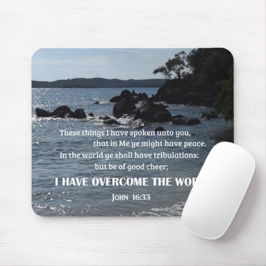 John 16:33 Dat heb ik u gezegd Muismat (Met muis)