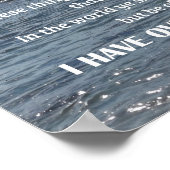 John 16:33 Dat heb ik u gezegd Poster (Hoek)