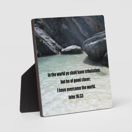 John 16:33 fotoplaat (Voorkant)