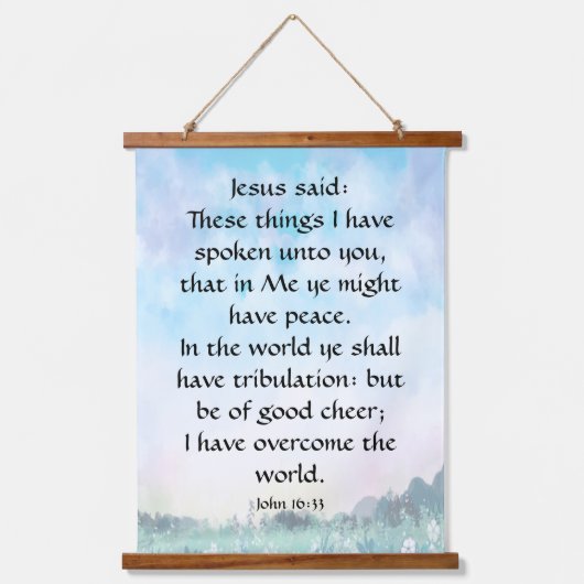 John 16:33 hangend wandkleed (Voorkant)