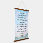 John 16:33 hangend wandkleed (Gebogen)
