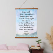 John 16:33 hangend wandkleed (Slaapkamer)
