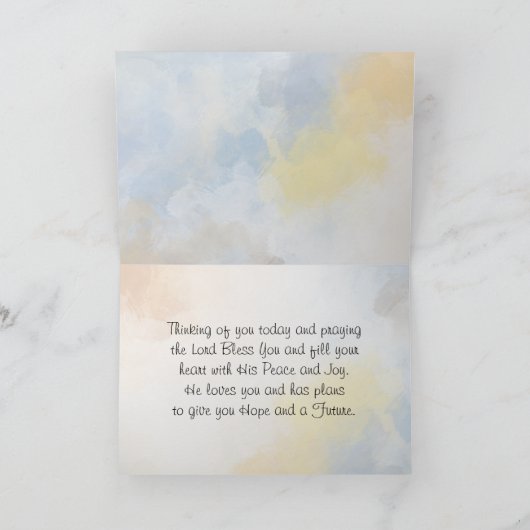 John 16:33 Ik heb de wereld overspoeld! Kaart (Binnen)