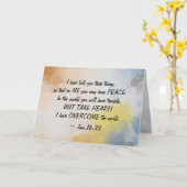 John 16:33 Ik heb de wereld overspoeld! Kaart (Gele Bloem)