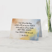 John 16:33 Ik heb de wereld overspoeld! Kaart (Voorkant)