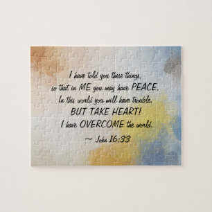 John 16:33 Ik heb de wereld overspoeld! Legpuzzel