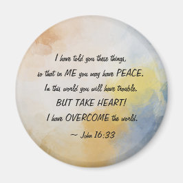 John 16:33 Ik heb de wereld overspoeld! Magneet