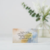 John 16:33 Ik heb de wereld overspoeld! Visitekaartje (Staand voorkant)