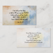 John 16:33 Ik heb de wereld overspoeld! Visitekaartje (Voorkant / Achterkant)