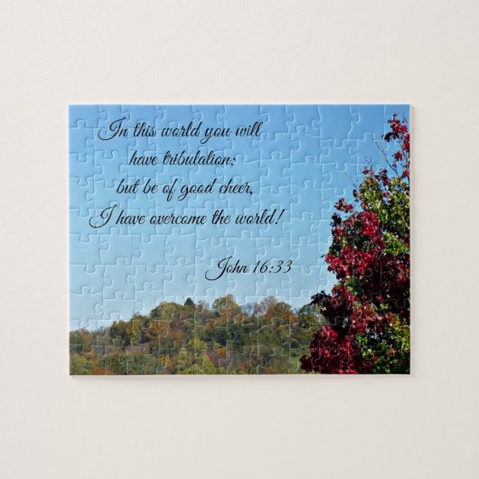 John 16:33 In de wereld.. Legpuzzel (Horizontaal)
