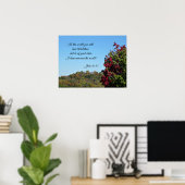 John 16:33 In de wereld.. Poster (Thuiskantoor)