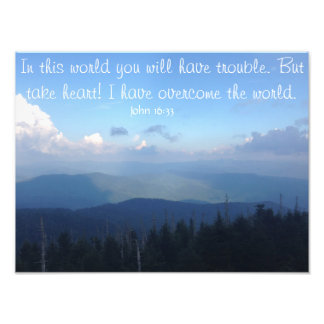John 16:33 - Inspirerend Poster van de Citaat