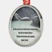 John 16:33 metalen ornament (Links)