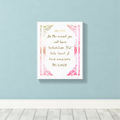 John 16: 33 | Motivatie Bijbel Quotes Verse Canvas Afdruk (Insitu (Houten vloer))