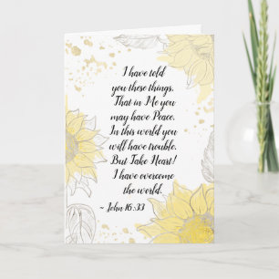 John 16:33 Neem hart! Ik heb de wereld overspoeld Kaart