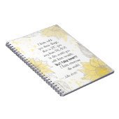 John 16:33 Neem hart! Ik heb de wereld overspoeld Notitieboek (Rechterzijde)