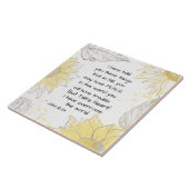 John 16:33 Neem hart! Ik heb de wereld overspoeld Tegeltje (Zijkant)