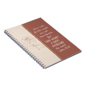 John, 16:33, neem hart! Ik heb de wereld overwonne Notitieboek (Rechterzijde)