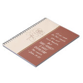 John, 16:33, neem hart! Ik heb de wereld overwonne Notitieboek (Linkerzijde)