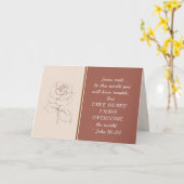 John, 16:33 Neem het hart! Ik heb de wereld overwo Kaart (Gele Bloem)