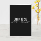 John 16_33 - Overwinning is Beloofde Bijbel Religi Kaart (Gele Bloem)