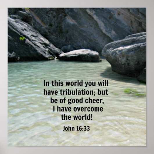 John 16:33 poster (Voorkant)