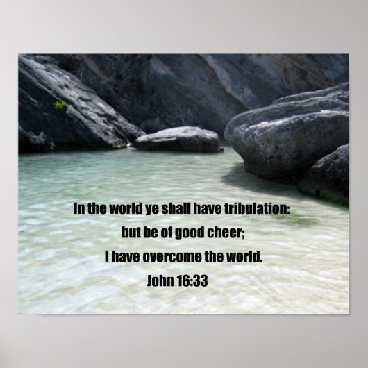 John 16:33 poster (Voorkant)