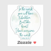 John 16:33 sticker (Vel)