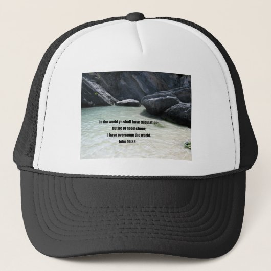 John 16:33 trucker pet (Voorkant)