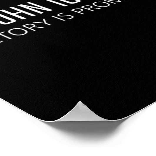 John 16_33 - Victory Is Promised Bible Religious V Poster (Hoek)