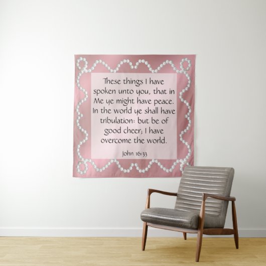John 16:33 wandkleed (In situ)