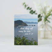 John 17:21 "Dat ze allemaal één kunnen zijn." Briefkaart (Staand voorkant)