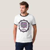 John 19:2-3 KJV Bijbel Verse Mannen Ringer T-shirt (Voorkant volledig)