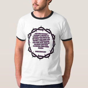 John 19:2-3 KJV Bijbel Verse Mannen Ringer T-shirt