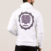 John 19:2-3 KJV Bijbel Verse Scripture Full-Zip Ma Hoodie (Achterkant)