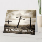 JOHN 19:30 Jumbo Folded Kaart (Voorkant)