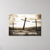 JOHN 19:30 Stretched Canvas afdrukken (Voorkant)