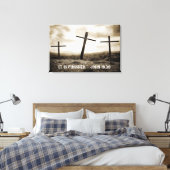 JOHN 19:30 Stretched Canvas afdrukken (Insitu (Slaapkamer))