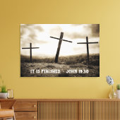 JOHN 19:30 Stretched Canvas afdrukken (Insitu (Woonkamer))