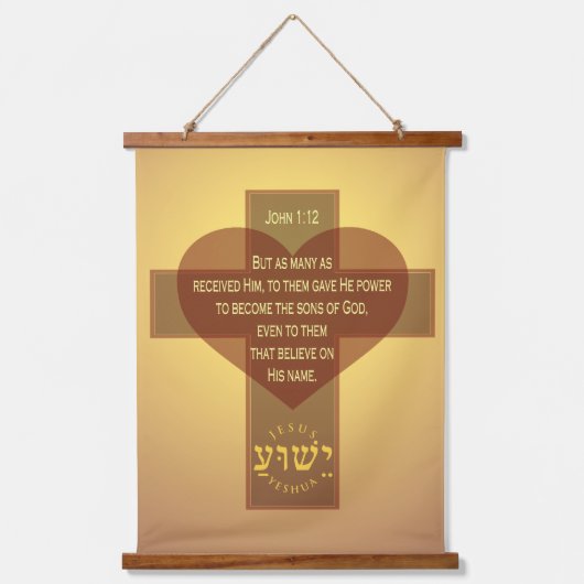 John 1:12 hangend wandkleed (Voorkant)