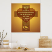 John 1:12 poster (Keuken)