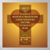 John 1:12 poster (Voorkant)